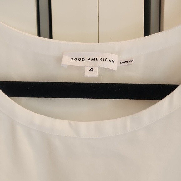 Good American Cut in Woven Tank in Ivory color size 4-XL new with tag - Picture 7 of 16